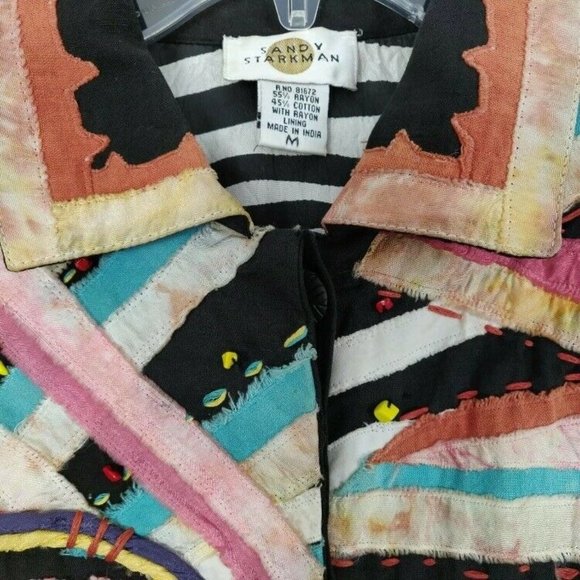 Vintage Sandy Starkman Art to Wear Jacket Womens M - Picture 12 of 12